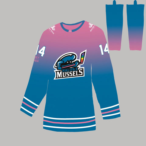 Halifax Mussels Jersey and Socks - Dark version