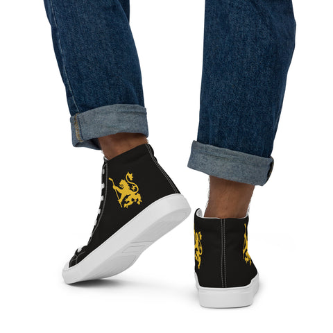 Men’s high top canvas shoes - Nova Scotia Lion