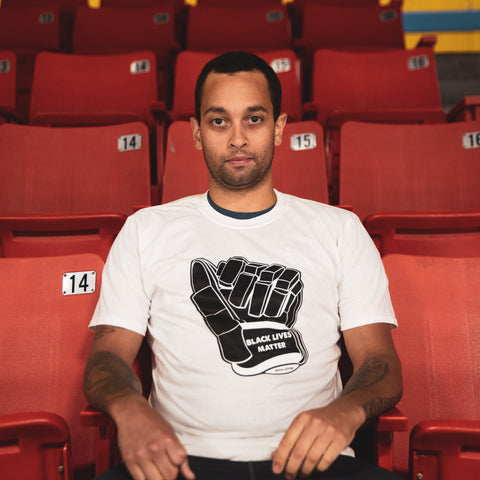 Black Lives Matter Hockey Glove T-Shirt - available at warehouse