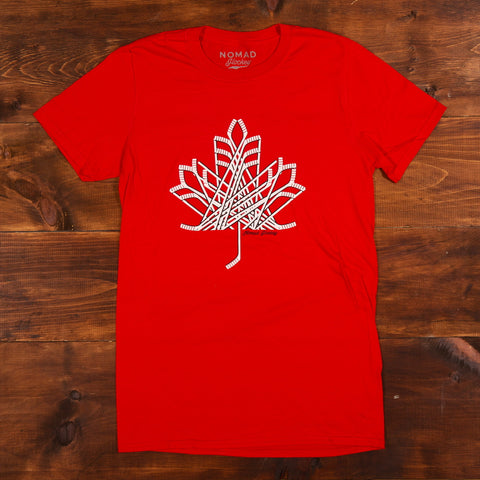 Hockey Stick Maple Leaf T-Shirt
