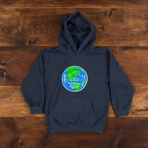 YOUTH Worldwide Nomad Hoodie - Heather Navy