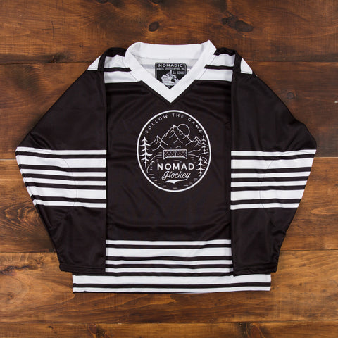 YOUTH Nomad Hockey Jersey - Black/White