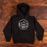 Youth Hoodie - Nomad Hockey Logo - Pink/ Black