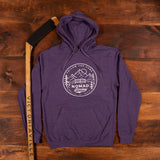 Nomad Hockey Hoodie -The Original - Black/Heather Navy/Heather Purple/Pink