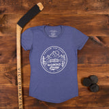 Women's Nomad Hockey T-Shirt - Heather Aubergine/Heather Blue/Black